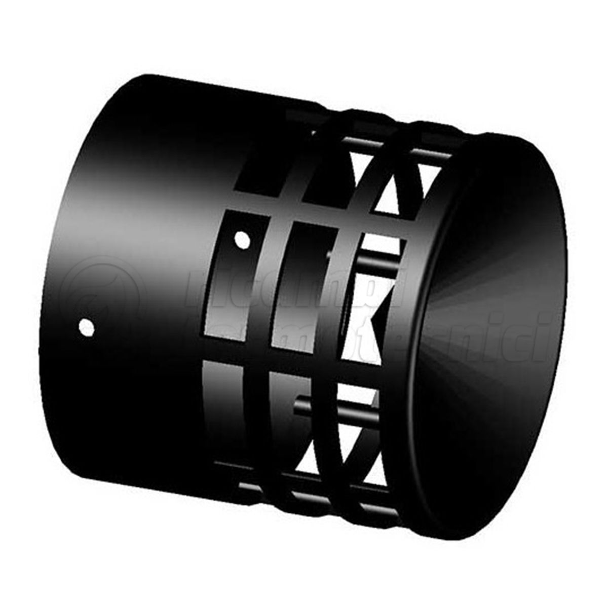 TERMINALE SCARICO .NYLON D.80 NERO