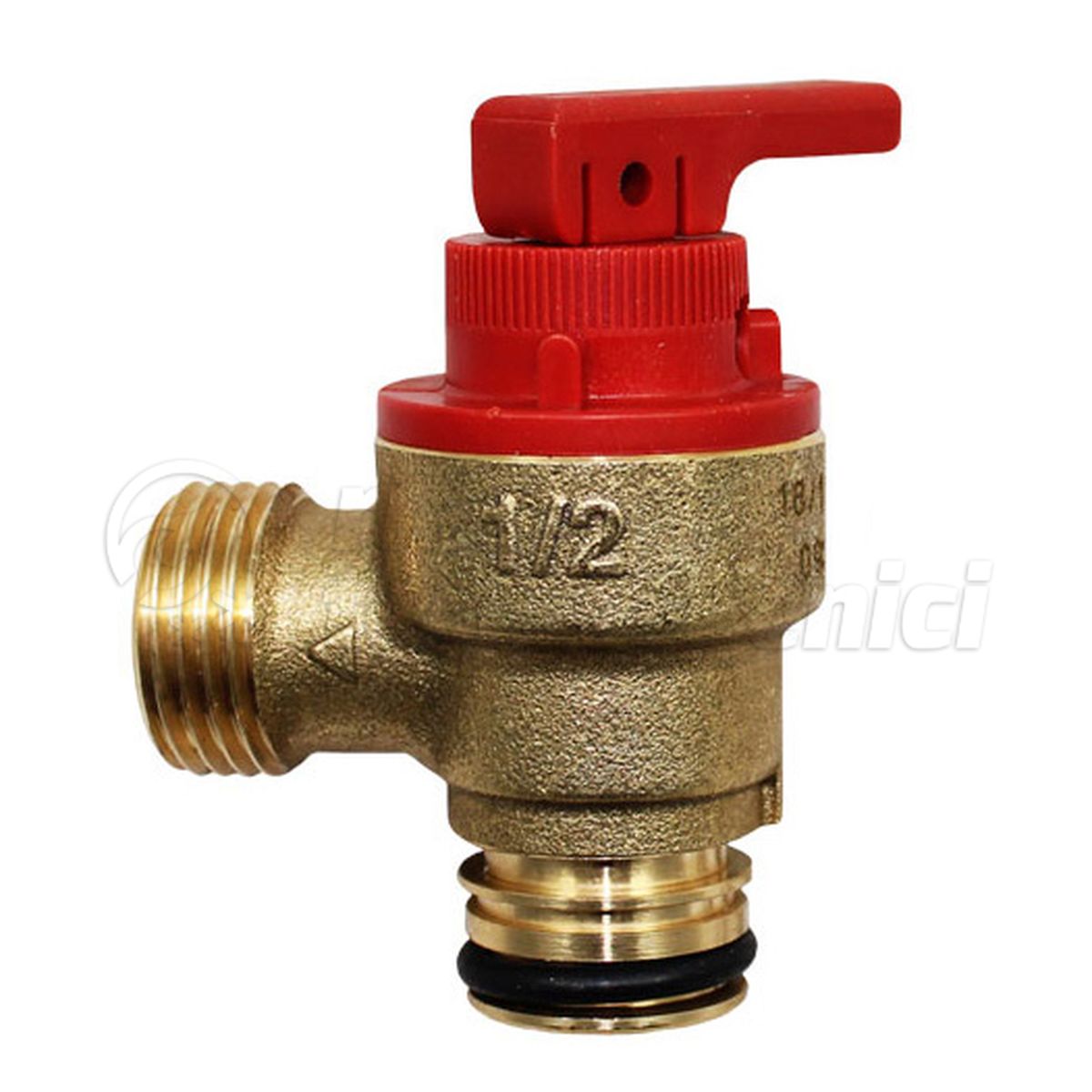 VALVOLA SICUREZZA INNESTO OR 3 BAR CON LEVA - USCITA 1/2"M