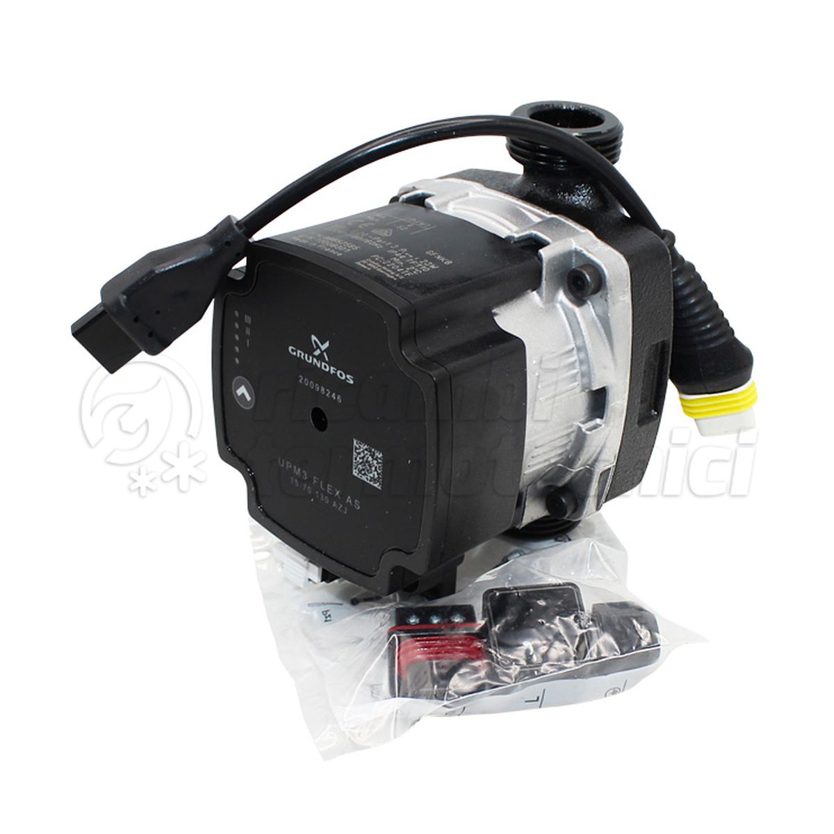 CIRCOLATORE ELETTRONICO GRUNDFOSS UPM3 FLEX AS 15-70 H6 130 CON CABLAGGIO Ø 1''