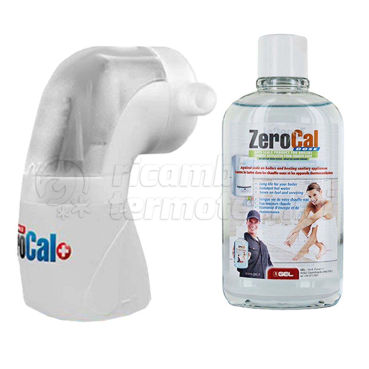 GEL POMPA DOSATRICE ZEROCAL MINI  BASIC LINEA 1/2'' + RICARICA  DA 500 ML
